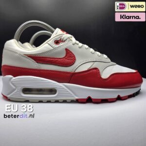 Nike Air Max 1/90 'White University Red'